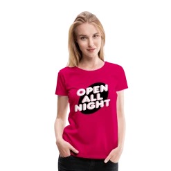 SPOD Top & Tees Open All Night Women’s Premium T-Shirt