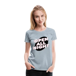 SPOD Top & Tees Open All Night Women’s Premium T-Shirt