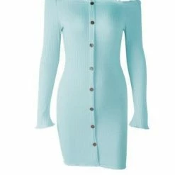 Kinky Cloth ABDL - Adult Baby Open Shoulder Sweater Dress