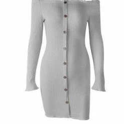 Kinky Cloth ABDL - Adult Baby Open Shoulder Sweater Dress