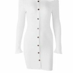 Kinky Cloth ABDL - Adult Baby Open Shoulder Sweater Dress