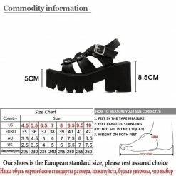 Kinky Cloth Goth Open Toe Platform Punk Sandals