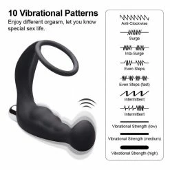 Kinky Cloth Anal Toys OptiGasm Prostate Massager With Penis Ring