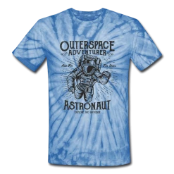 SPOD Raves & Festivals Outerspace Astronaut Unisex Tie Dye T-Shirt