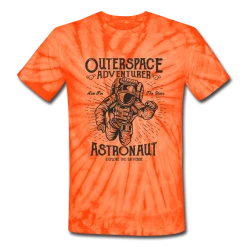 SPOD Raves & Festivals Outerspace Astronaut Unisex Tie Dye T-Shirt