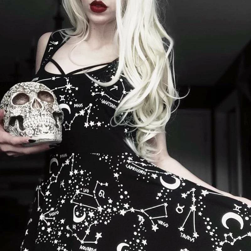 Kinky Cloth Goth Outerspace Dress 2 Kinky Cloth Goth Outerspace Dress