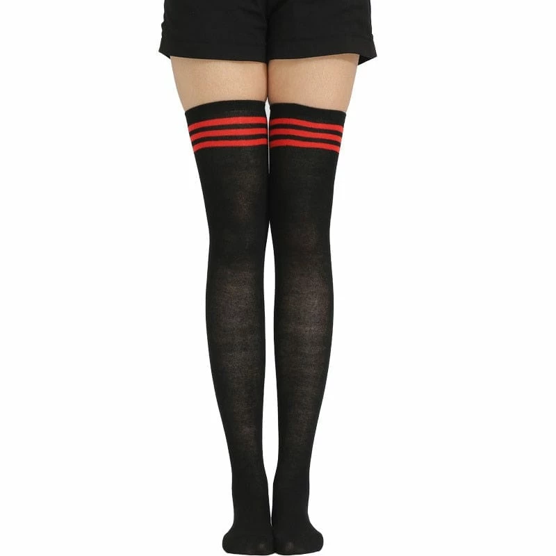 Kinky Cloth Cosplay Over Knee Lolita Striped Socks 8 Kinky Cloth Cosplay Over Knee Lolita Striped Socks