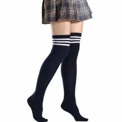 Kinky Cloth Cosplay Over Knee Lolita Striped Socks 40 Kinky Cloth Cosplay Over Knee Lolita Striped Socks