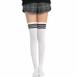Kinky Cloth Cosplay Over Knee Lolita Striped Socks 32 Kinky Cloth Cosplay Over Knee Lolita Striped Socks