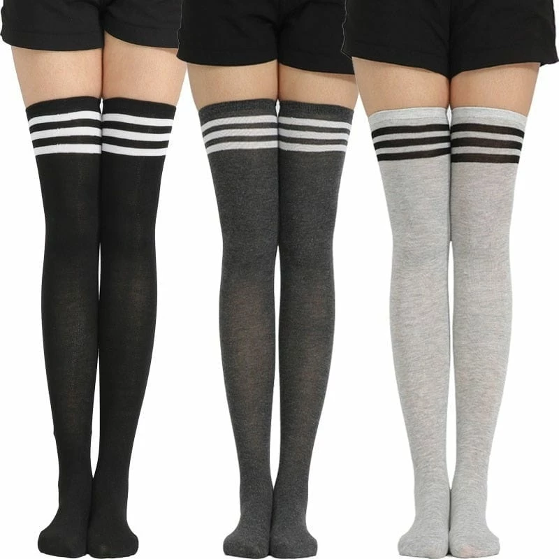 Kinky Cloth Cosplay Over Knee Lolita Striped Socks 2 Kinky Cloth Cosplay Over Knee Lolita Striped Socks