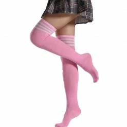 Kinky Cloth Cosplay Over Knee Lolita Striped Socks 38 Kinky Cloth Cosplay Over Knee Lolita Striped Socks