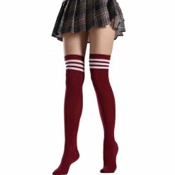 Kinky Cloth Cosplay Over Knee Lolita Striped Socks 28 Kinky Cloth Cosplay Over Knee Lolita Striped Socks