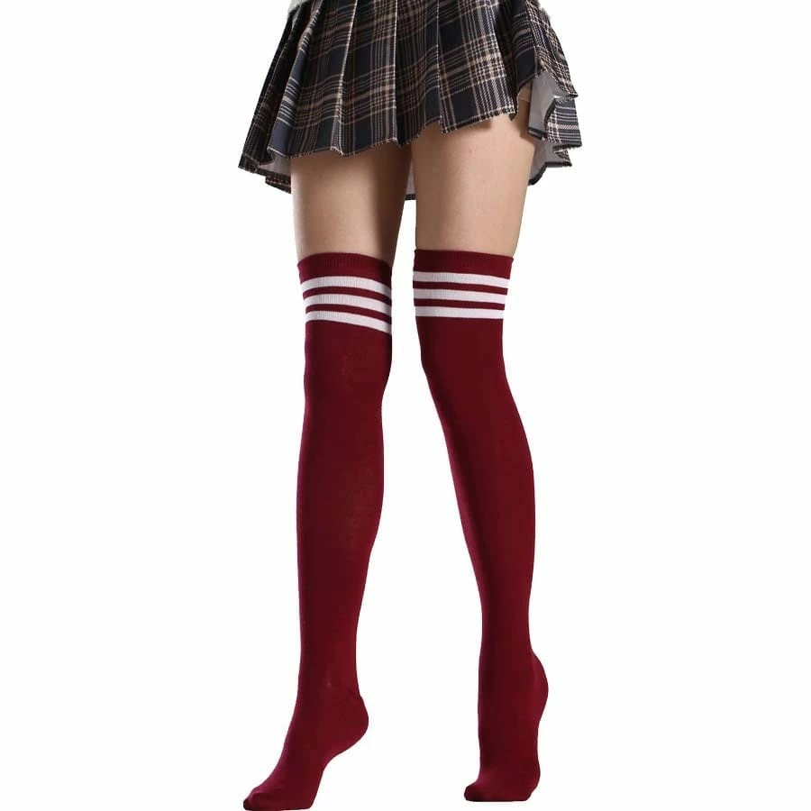 Kinky Cloth Cosplay Over Knee Lolita Striped Socks 5 Kinky Cloth Cosplay Over Knee Lolita Striped Socks