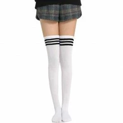 Kinky Cloth Cosplay Over Knee Lolita Striped Socks 27 Kinky Cloth Cosplay Over Knee Lolita Striped Socks