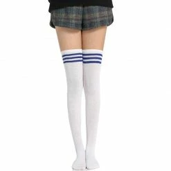 Kinky Cloth Cosplay Over Knee Lolita Striped Socks 39 Kinky Cloth Cosplay Over Knee Lolita Striped Socks
