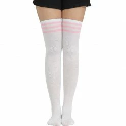 Kinky Cloth Cosplay Over Knee Lolita Striped Socks 37 Kinky Cloth Cosplay Over Knee Lolita Striped Socks