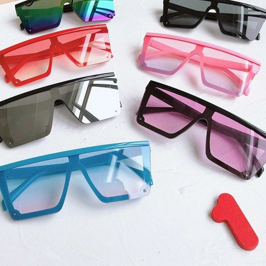 Kinky Cloth Oversize Square Kids Sunglasses Punk 3 Kinky Cloth Oversize Square Kids Sunglasses Punk