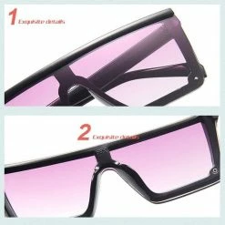 Kinky Cloth Oversize Square Kids Sunglasses Punk 16 Kinky Cloth Oversize Square Kids Sunglasses Punk