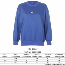 Kinky Cloth Oversized Letter Embroidery Sweatshirt