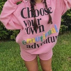 Kinky Cloth Oversized Sweatshirt & Shorts Set Top & Tees