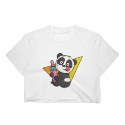 Kinky Cloth Panda Baby Bottle ABDL Crop Top Top & Tees