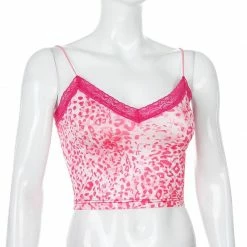 Kinky Cloth Patchwork Lace Edge Leopard Tank Top Raves & Festivals 13 Kinky Cloth Patchwork Lace Edge Leopard Tank Top Raves & Festivals