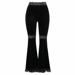 Kinky Cloth Patchwork Lace Flared Pants