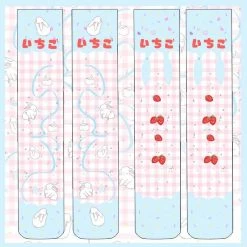 Kinky Cloth Paw Prints Thigh High Stockings