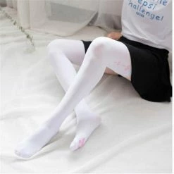 Kinky Cloth Paw Prints Thigh High Stockings