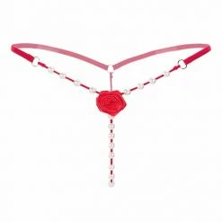 Kinky Cloth Pearl Massage Rose Thong