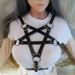 Kinky Cloth Cosplay Pentagram Chest Harness
