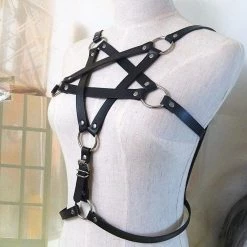 Kinky Cloth Cosplay Pentagram Chest Harness