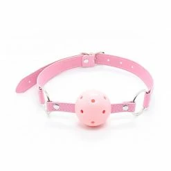 Kinky Cloth Collars & Chokers Pink Ball Mouth Choker