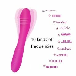 Kinky Cloth Pink Wand G Spot Vibrator Dildo Dildos