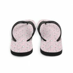 Kinky Cloth Kawaii Pink Kitty Flip Flops