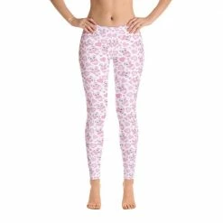 Kinky Cloth Pink Panda Heart Leggings