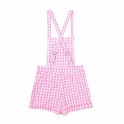 Kinky Cloth Pink Plaid Overalls 14 Kinky Cloth Pink Plaid Overalls