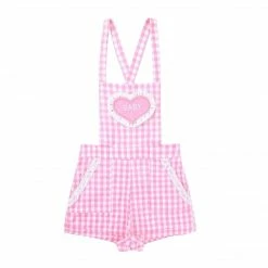 Kinky Cloth Pink Plaid Overalls 15 Kinky Cloth Pink Plaid Overalls