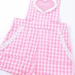 Kinky Cloth Pink Plaid Overalls 16 Kinky Cloth Pink Plaid Overalls
