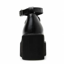 Kinky Cloth Ankle Strap Wedge Platform Pumps 8 Kinky Cloth Ankle Strap Wedge Platform Pumps