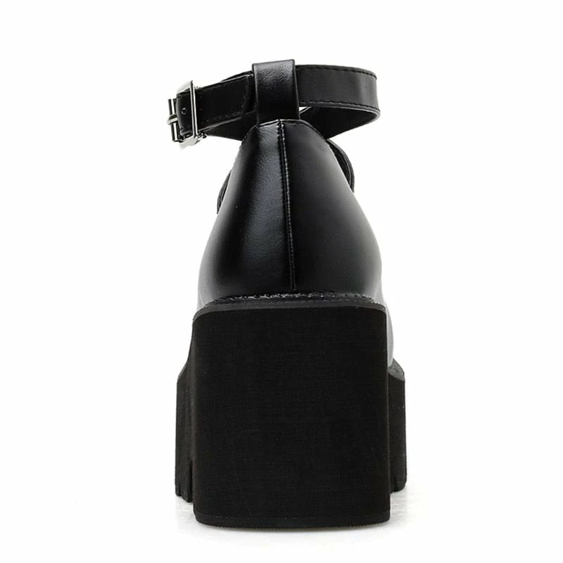 Kinky Cloth Ankle Strap Wedge Platform Pumps 3 Kinky Cloth Ankle Strap Wedge Platform Pumps