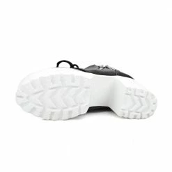 Kinky Cloth Footwear Platform Square Heel Martin Boots