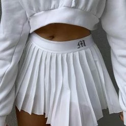 Kinky Cloth Skirts Pleated Mini Tennis Skirt