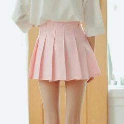 Kinky Cloth Pleated Skirt Kawaii
