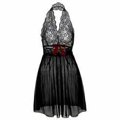 Kinky Cloth Top & Tees Plus Size Babydoll Halter Nightdress
