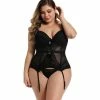 Kinky Cloth Lingerie & Panties Plus Size Corset Lingerie Lace Bodysuit