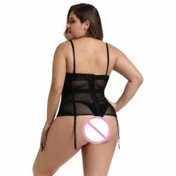 Kinky Cloth Lingerie & Panties Plus Size Corset Lingerie Lace Bodysuit