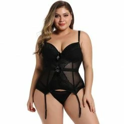 Kinky Cloth Lingerie & Panties Plus Size Corset Lingerie Lace Bodysuit 13 Kinky Cloth Lingerie & Panties Plus Size Corset Lingerie Lace Bodysuit