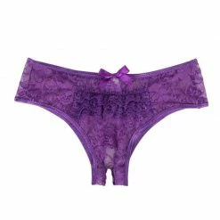 Kinky Cloth Plus Size Crotchless Lace Underwear