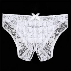 Kinky Cloth Plus Size Crotchless Lace Underwear
